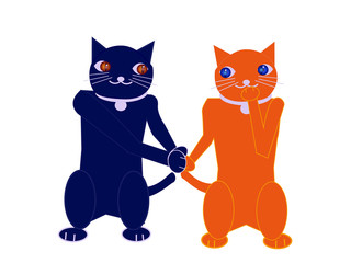 プロポーズする猫