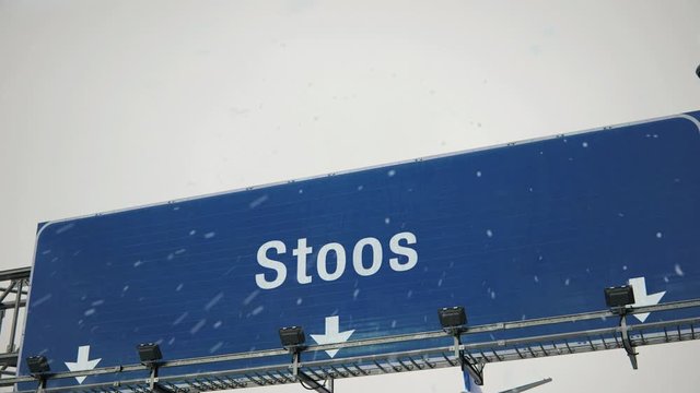 Airplane Landing Stoos in Christmas