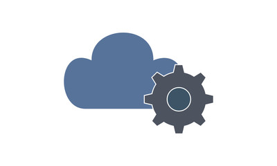 Cloud services icon for data management settings