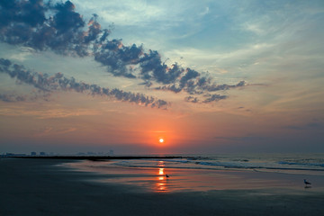 Fototapeta premium Sunrise over beach