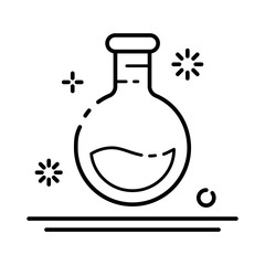 Laboratory Flasks Icon Set