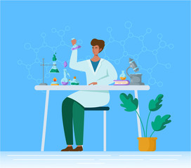 Laboratory Flasks Icon Set