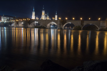 Fototapeta premium night city with its lights