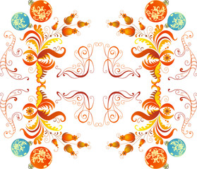 Vector seamless pattern. Hand-drawn abstract decorative golden Easter eggs. For backdrop, fabric, wallpaper, wrapping, spring holiday design  - Vector