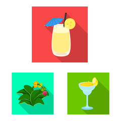 Vector illustration of natural and vegetarian icon. Collection of natural and eating stock symbol for web.