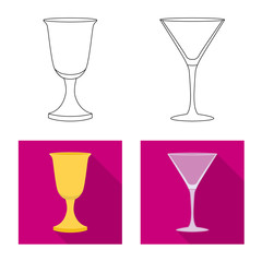 Vector design of form and celebration symbol. Set of form and volume vector icon for stock.