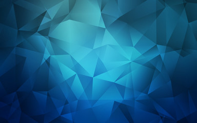 Light BLUE vector abstract polygonal pattern. Geometric illustration in Origami style with gradient.  Template for cell phone's backgrounds.