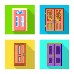 Isolated object of architecture and modern icon. Set of architecture and construction vector icon for stock.