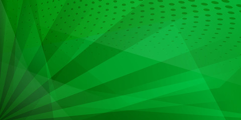 Abstract background of dots and intersecting lines in green colors