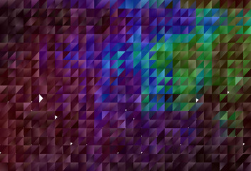Dark Multicolor vector polygonal pattern.