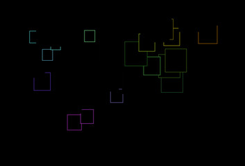 Dark Multicolor, Rainbow vector backdrop with rectangles, squares.