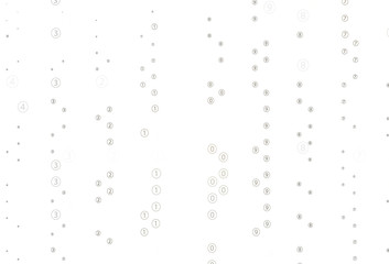 Light Gray vector background with math characters.