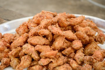 fried chicken in street food