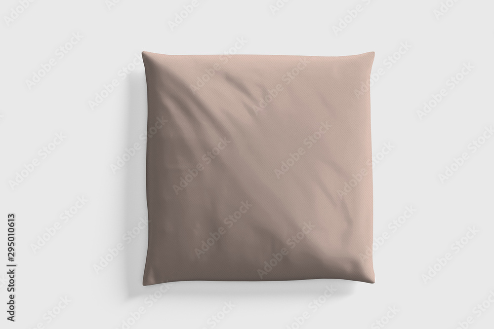 Poster mock up of a pillow - 3d rendering