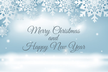 Abstract Holiday New Year and Merry Christmas Background. Vector Illustration