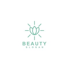 beauty logo template,design vector creative concept idea idea