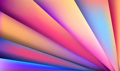 Colorful 3D abstract background with paper cut shapes