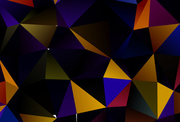 Dark Multicolor vector layout with lines, triangles.