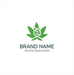 CBD Cannabis Marijuana Hemp Pot DNA logo design inspiration . cannabis logo template DNA organic, nature, green,natural,health, medical, symbol, icon, plant, sign