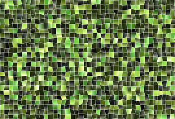 Fototapeta premium Dark Green vector background with rectangles.