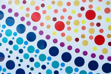 Fototapeta na wymiar colorful polka dot background
