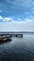 Fototapeta premium pier at sunset
