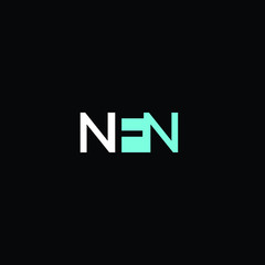  N F N letter icon logo vector