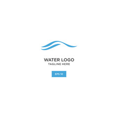 Fototapeta premium Water wave Logo Template vector design .