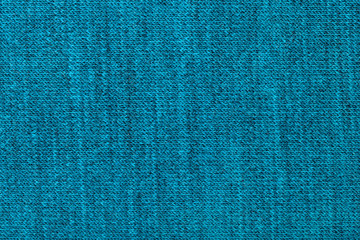 weaving of threads in wool jersey knitted fabric