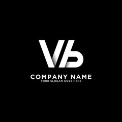 VB letter logo designs, clean and clever logo template
