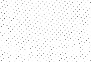 Light Gray vector template with isolated letters.