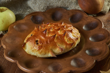 Russian pies Pirog piroshki