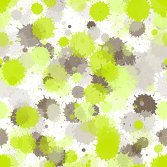 Watercolor paint splashes pattern, smear liquid stains.