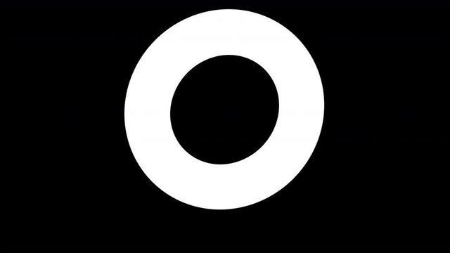 The torus. Looping footage with encoder Prores 4444 and alpha channel included.