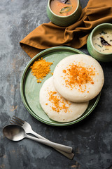 Thatte or Taste Idli also known as Plate Idly is a Popular south Indian Food, served with sambar and chutney. 