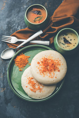 Thatte or Taste Idli also known as Plate Idly is a Popular south Indian Food, served with sambar and chutney. 