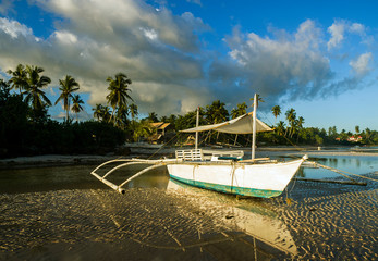 Traditional Filipino fishing boat known as 