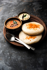 Thatte or Taste Idli also known as Plate Idly is a Popular south Indian Food, served with sambar...