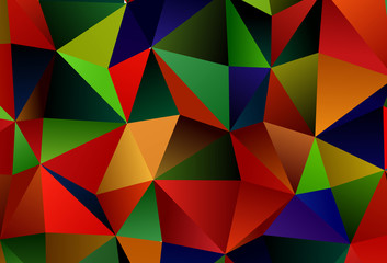 Dark Multicolor vector backdrop with lines, triangles.