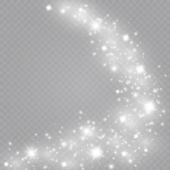 Glow light effect. Vector illustration. Christmas flash Concept.