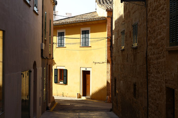 Fototapeta na wymiar Shutters on a house in Alcudia, Majorca