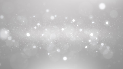 luxury white silver particle glitter abstract background for happy new year and merry christmas...