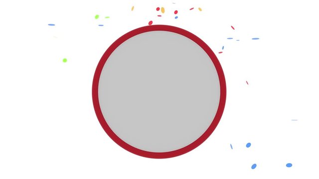 Animation confettis + couche alpha