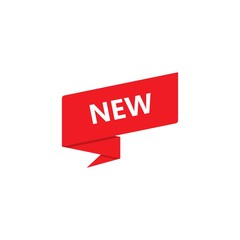 Fototapeta premium sign of new, banner vector concept illustration design 