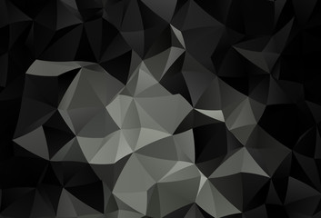 Dark Gray vector abstract mosaic backdrop.