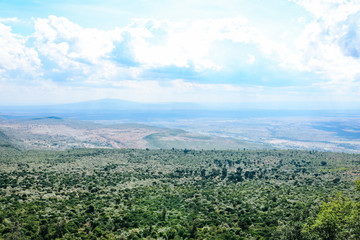 Stunning views of Rift Valley in Kenya, Africa.