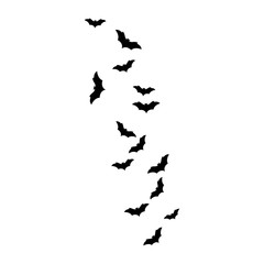 Set of bats background vector illustration design 