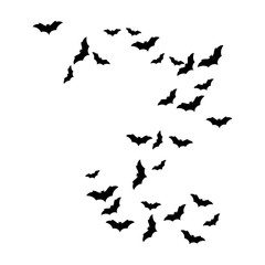 Fototapeta na wymiar Set of bats background vector illustration design 