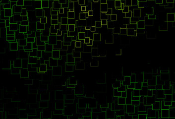 Dark Green vector pattern in square style.