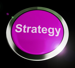 Business strategy concept icon means an overall plan of operation - 3d illustration